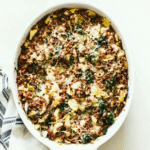 Creamy Spinach Artichoke Rice Casserole