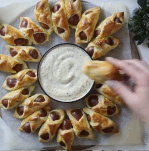Festive Pigs in a Blanket Wreath